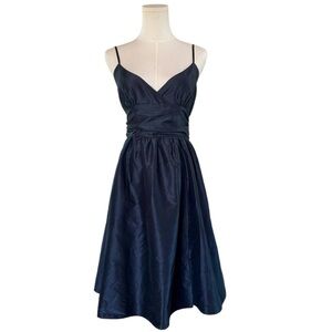 Max Studio Speciality Products Dark Blue Silk Blend Dress